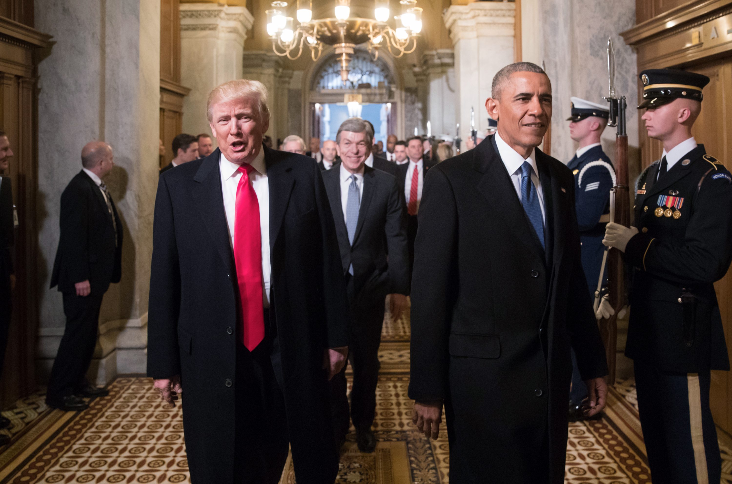 המינוי של הנשיא החדש גרוע מזה של קודמו. טראמפ ואובמה צילום: POOL New, רויטרס
